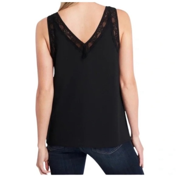 1. State Lace Inset  V-Neck Camisole Rich Black Size Medium NWT - Picture 3 of 12